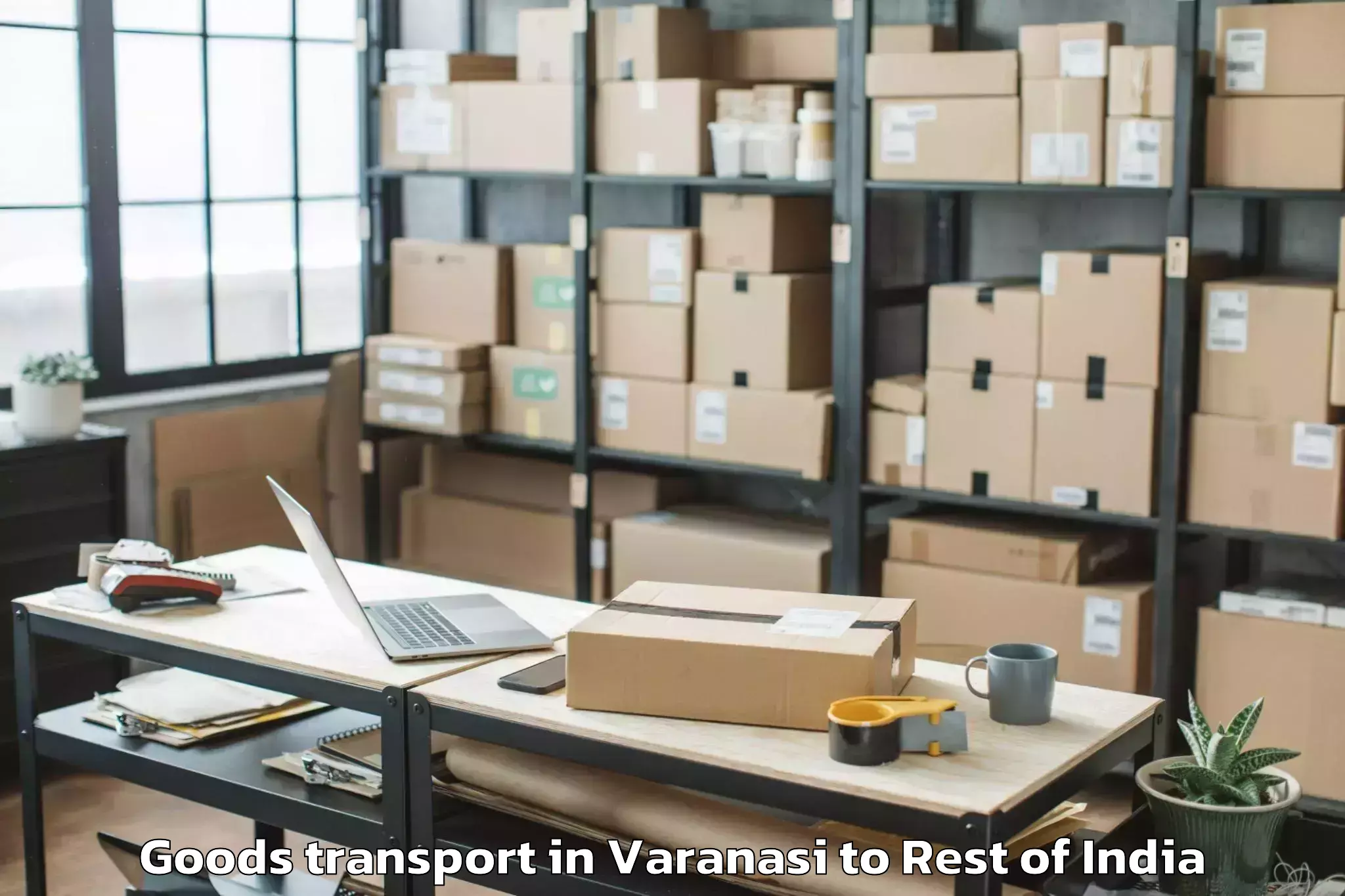 Book Your Varanasi to Dissing Passo Goods Transport Today